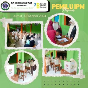 Kegiatan Pemilu IPM di SMP Muhammadiyah Plus Klaten Utara