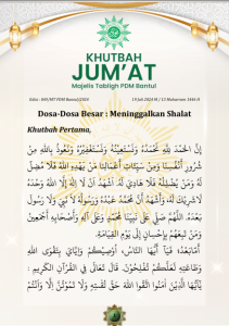 Khutbah Jum’at : Dosa-dosa Besar Meninggalkan Shalat