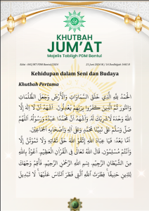 Khutbah Jum’at : Kehidupan dalam Seni dan Budaya